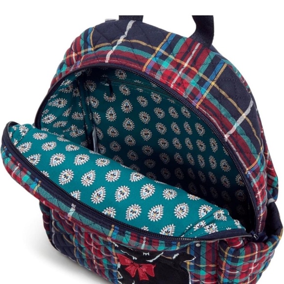 NWT Vera Bradley Tartan Plaid Scottie Dog Small Backpack - Picture 12 of 12